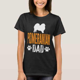 Camiseta Funny Pomeranian Dad Perfecto Dueño De Perro Pomer