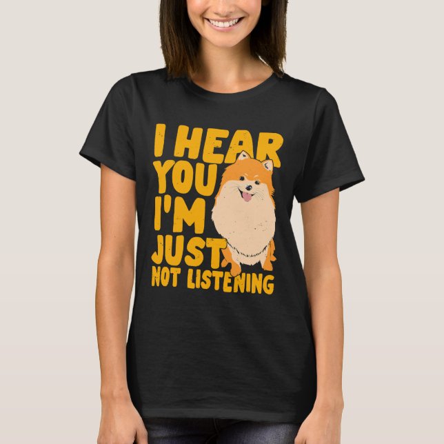 Camiseta Funny Pomeranian Pom Spitz Perro Lover (Anverso)