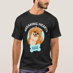 Camiseta Funny Pomeranian Stealing Hearts Blasting Farts Do