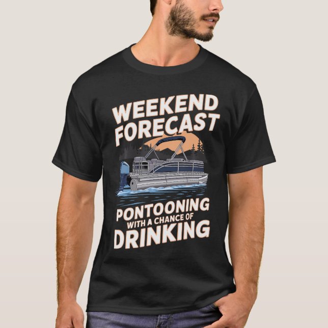 Camiseta Funny Pontoon Captain Art For Men Women Pontoon Bo (Anverso)
