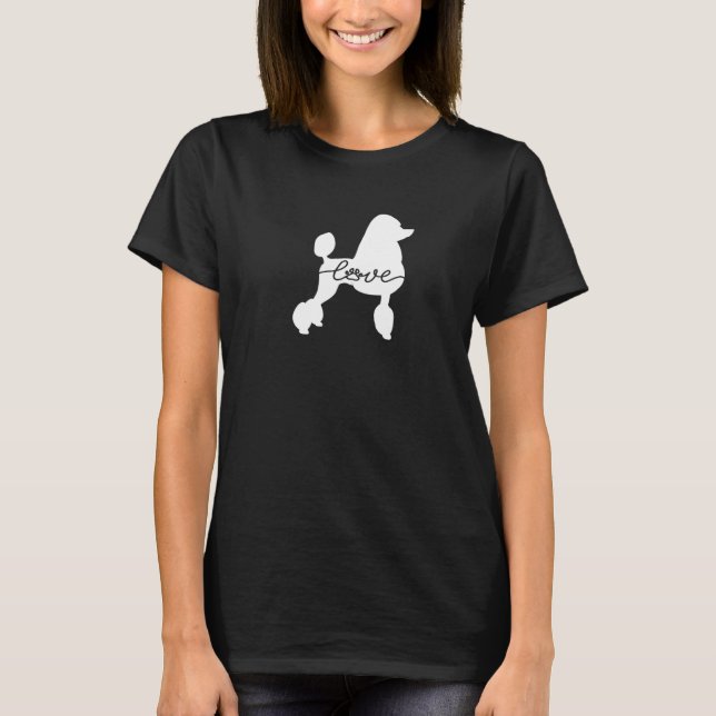 Camiseta Funny Poodle Love Paw (Anverso)