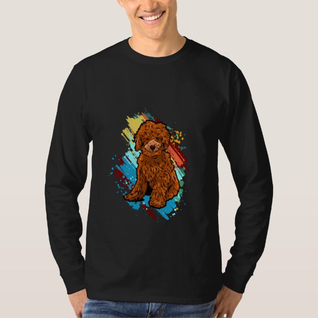Camiseta Funny Poodle Puppies Pullover (Anverso)
