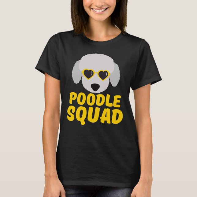 Camiseta Funny Poodle Squad Amarillo Gay Poodle Si (Anverso)