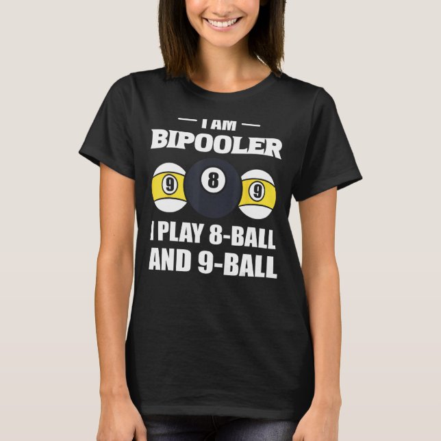 Camiseta Funny Pool Billiards Billiard Player (Anverso)