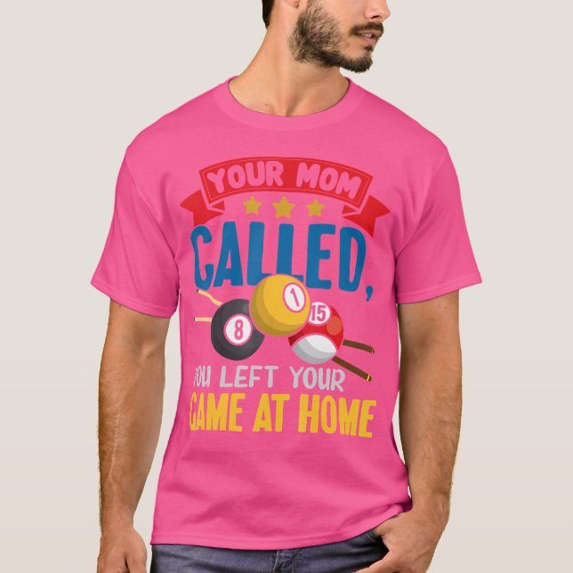 Camiseta Funny Pool Billiards Player (Anverso)