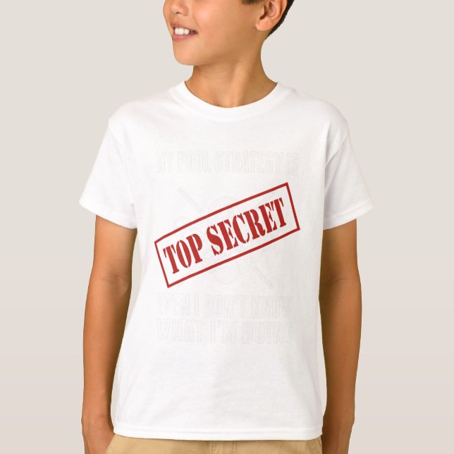 Camiseta Funny Pool Player Billiards T Shirt My Pool Strate (Anverso)
