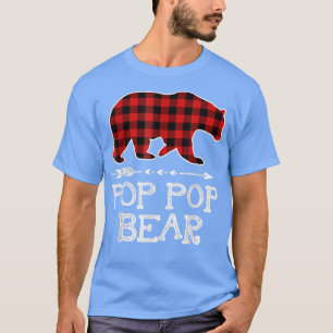 Camiseta Funny Pop Pop Bear Matching Family Christmas Bear 