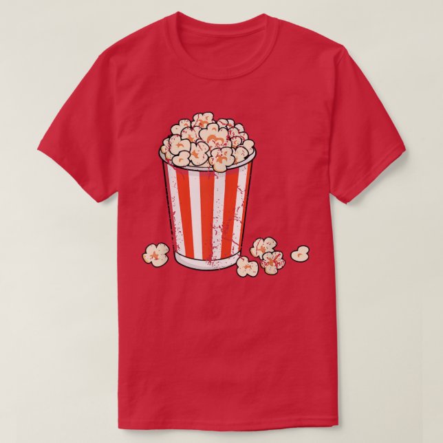 Camiseta Funny popcorn bag movie theater family movie night (Diseño del anverso)