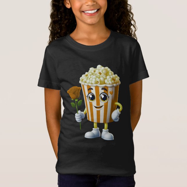 Camiseta funny popcorn design for lovers (Anverso)
