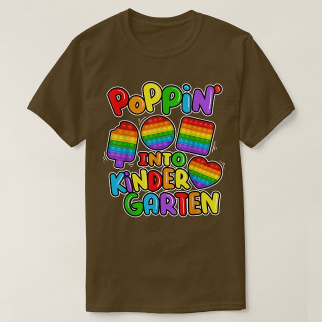 Camiseta Funny Poppin En KinderGarten Guay Forma simple P (Diseño del anverso)