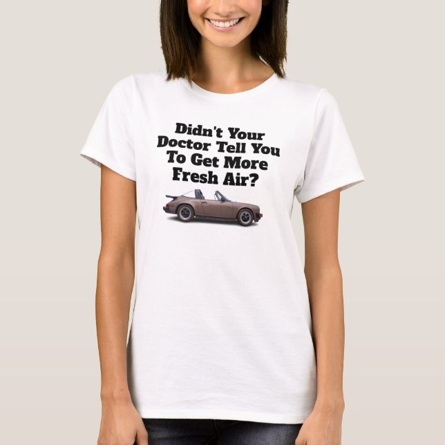Camiseta Funny Porsche Advert (Anverso)