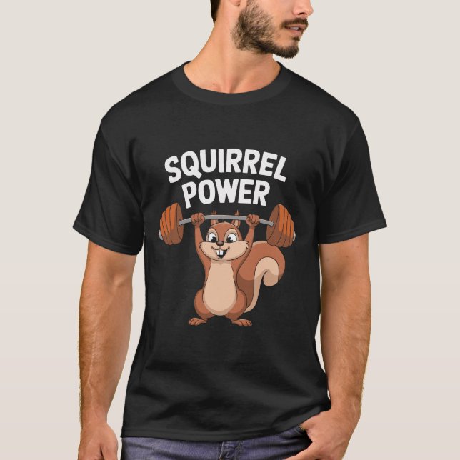 Camiseta Funny potencia de ardilla (Anverso)