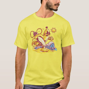 Camiseta Funny práctica del banano en la playa