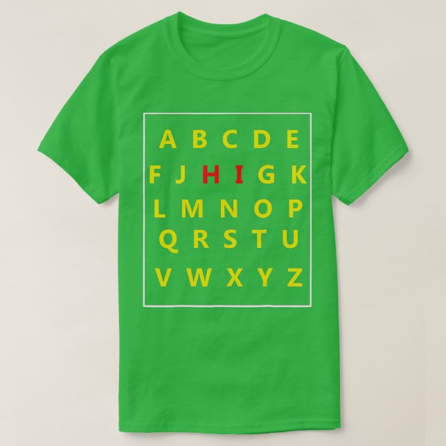Camiseta Funny Pre K Kindergarten Hi Alphabet Back To Schoo (Diseño del anverso)
