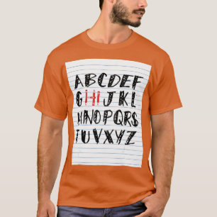 Camiseta Funny Pre K Kindergarten Hi Alphabet Back To Schoo