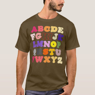 Camiseta Funny Pre K Kindergarten Hi Alphabet Back To Schoo