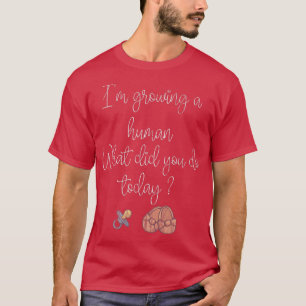 Camiseta Funny Pregnancy Design with Imprint, pacifiers and