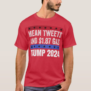 Camiseta Funny Pro Trump 0 Tuits Medios Y 8 Gas