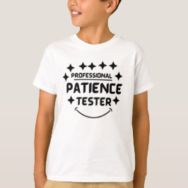 Camiseta Funny Profesional Patient Tester Kid
