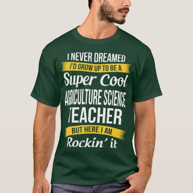 Camiseta Funny profesor de ciencia agrícola de Super Guay (Anverso)