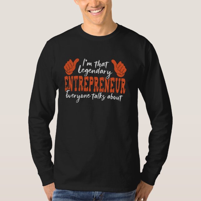 Camiseta Funny Profession Cita a legendario empresario (Anverso)
