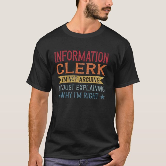 Camiseta Funny Profession Quote Information (Anverso)