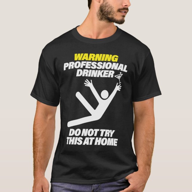 Camiseta Funny Professional Drinker Dive Bar Pub Crawl T (Anverso)