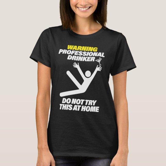 Camiseta Funny Professional Drinker Dive Bar Pub Crawl T (Anverso)