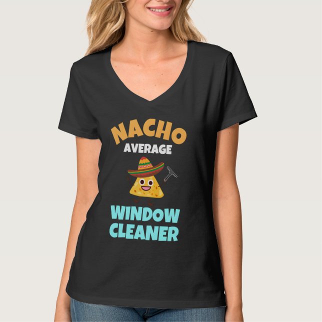 Camiseta Funny Professional Window Cleaner Work Chiste (Anverso)
