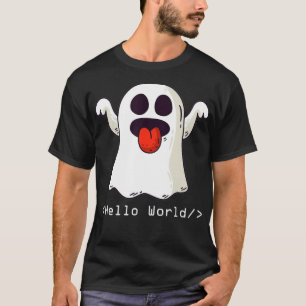 Camiseta Funny Programador Halloween Costume Ghost Coding