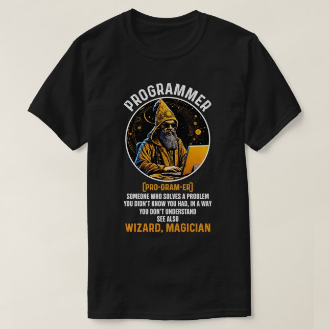 Camiseta Funny Programmer Definition Coding Techy Software (Diseño del anverso)