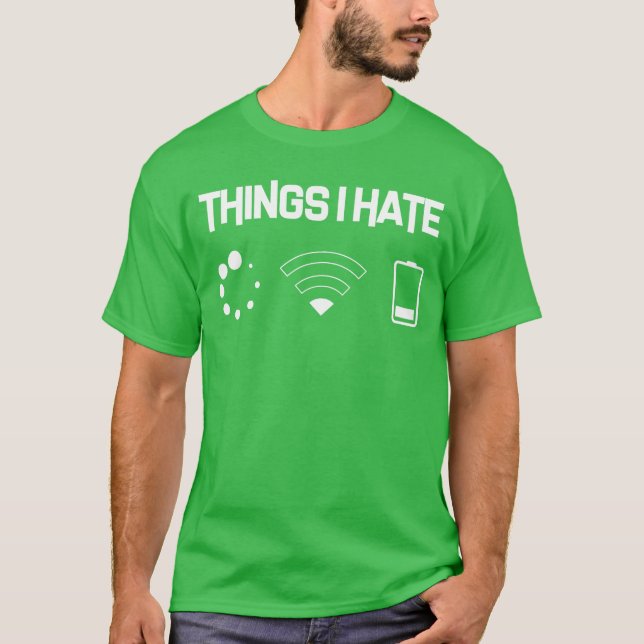 Camiseta Funny Programmer Gaminghings I Hate Present Gift f (Anverso)