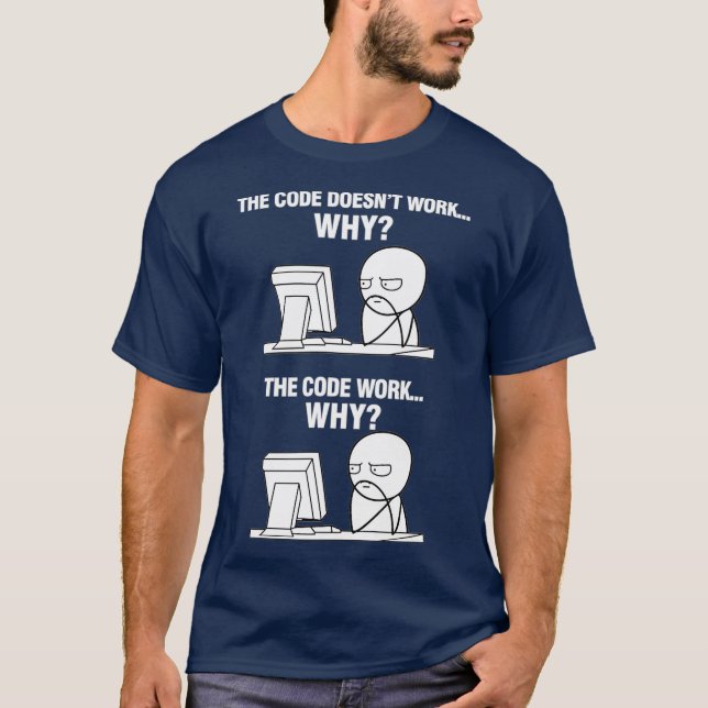Camiseta Funny Programmer Programmer Programmer Code Funcio (Anverso)