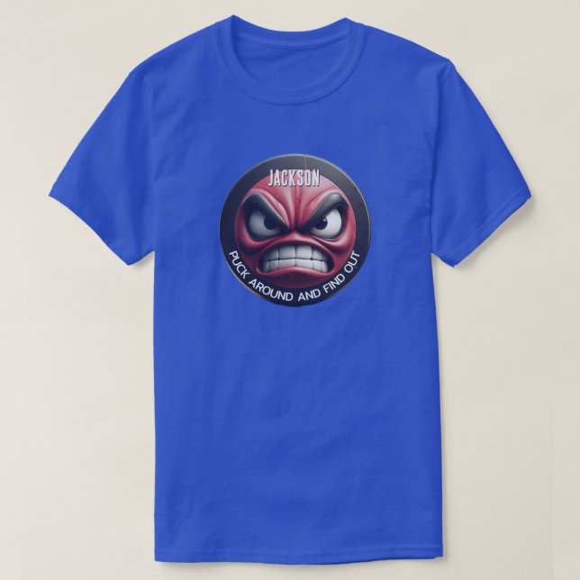 Camiseta Funny Puck Around y descubre a Angry Puck (Diseño del anverso)