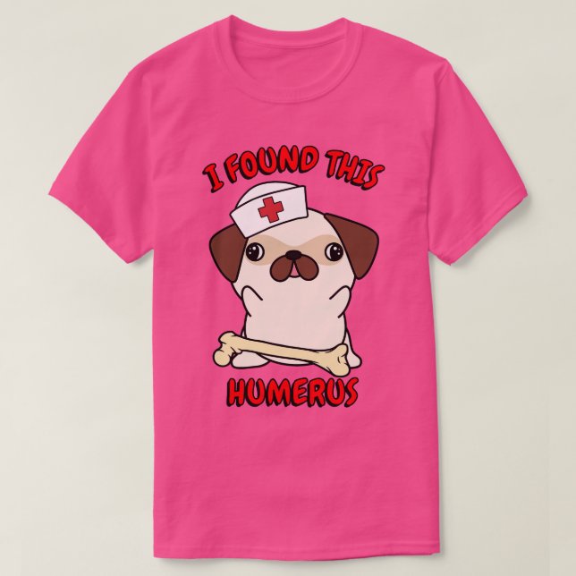 Camiseta Funny Pug Dice Un Chiste Pervertido (Diseño del anverso)
