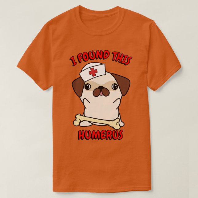 Camiseta Funny Pug Dice Un Chiste Pervertido (Diseño del anverso)