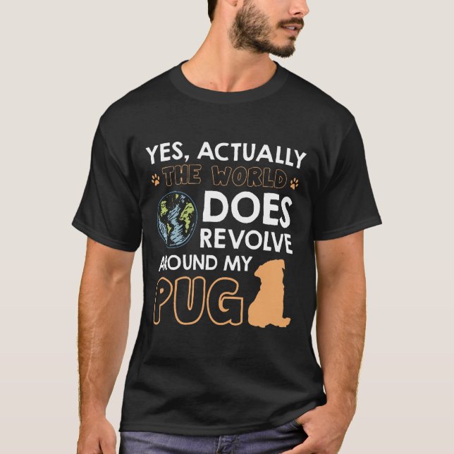 Camiseta Funny Pug Dog Lover Premium (Anverso)