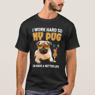 Camiseta Funny Pug TShirts Diseña Pug Lover Regalos Shirt T
