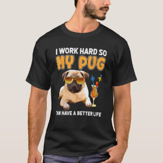Camiseta Funny Pug TShirts Diseña Pug Lover Regalos Shirt T