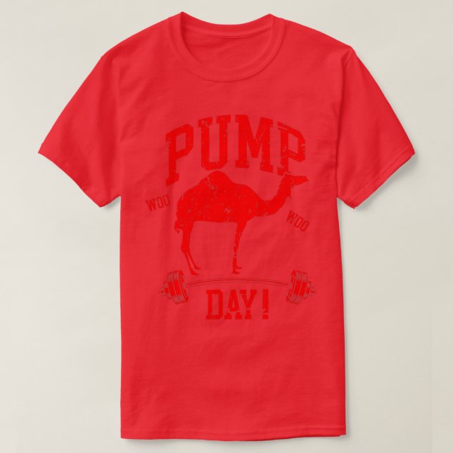 Camiseta Funny Pump Day Hump Day Tren de elevación de peso  (Diseño del anverso)