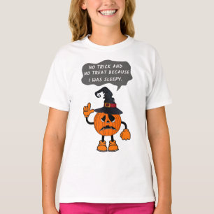Camiseta Funny Pumpkin fue somnoliento
