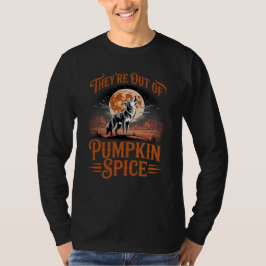 Camiseta Funny Pumpkin Spice Fall Coyote Howling