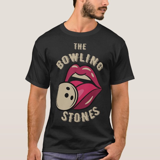 Camiseta Funny Pun Bowling Stone  (Anverso)