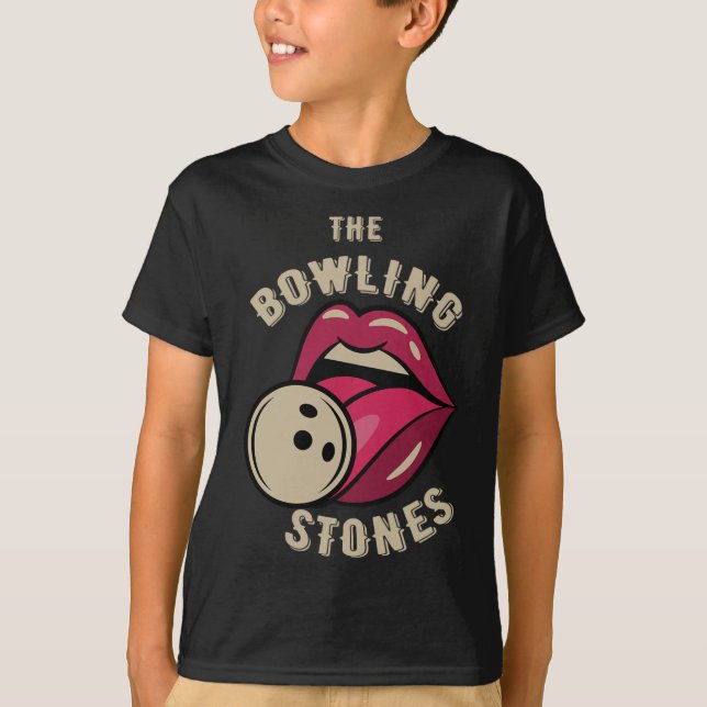 Camiseta Funny Pun Bowling Stone  (Anverso)