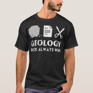 Camiseta Funny Pun Rock Always Wins Geology