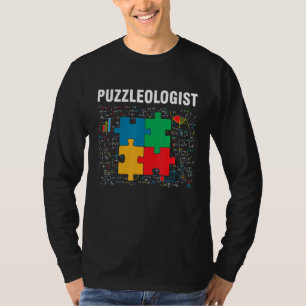 Camiseta Funny Puzzleólogo Jigsaw Rompe a Math Lover