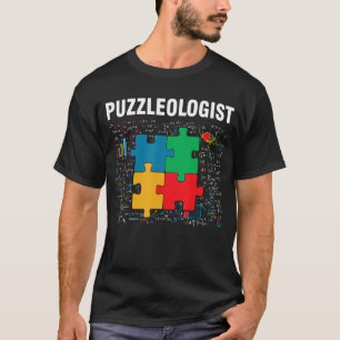 Camiseta Funny Puzzleólogo Jigsaw Rompe a Math Lover