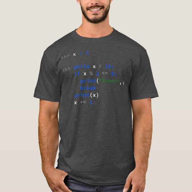 Camiseta Funny Python Coding Dad Python Code Father Regalo  (Anverso)