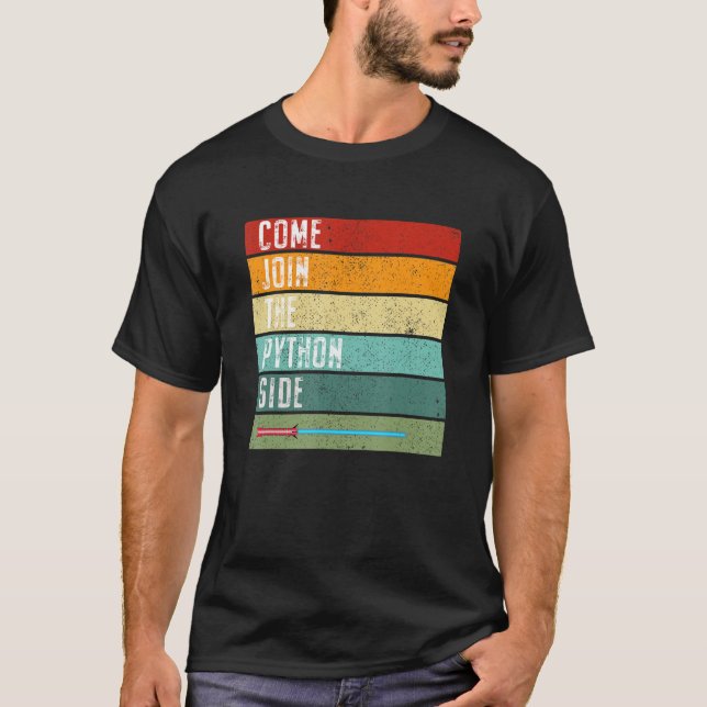 Camiseta Funny Python Programmer Coding Engineer Computador (Anverso)