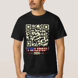 Camiseta Funny QR presidente Trump 45/47 código de baile de